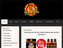 Tablet Screenshot of firefoods.co.uk